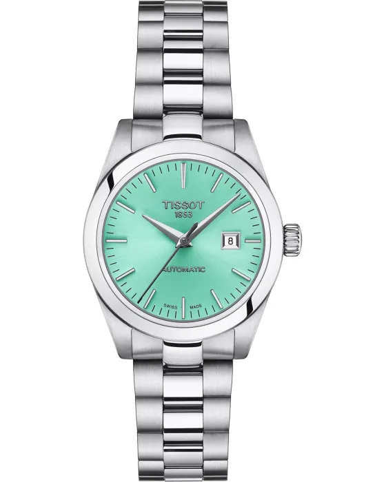 Γυναικείο ρολόι Tissot T-Classic T-My Lady Automatic T1320071109100, Πράσινο καντράν, Μπρασελέ από Ανοξείδωτο ατσάλι