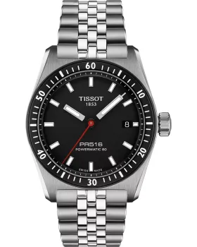 Male watch Tissot T-Sport PR 516 Powermatic 80 Automatic T1494071105100, Black dial, Bracelet in Stainless Steel