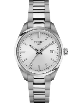 Γυναικείο ρολόι Tissot T-Classic PR100 T1502101103100, Ασημί καντράν, Μπρασελέ από Ανοξείδωτο ατσάλι