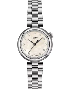 Γυναικείο ρολόι Tissot T-Lady Desir T1520101111600, Λευκό / Φίλντισι καντράν, Μπρασελέ από Ανοξείδωτο ατσάλι