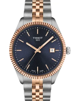 Male watch Tissot T-Classic Ballade T1564102204100, Black dial, Bracelet in Stainless Steel