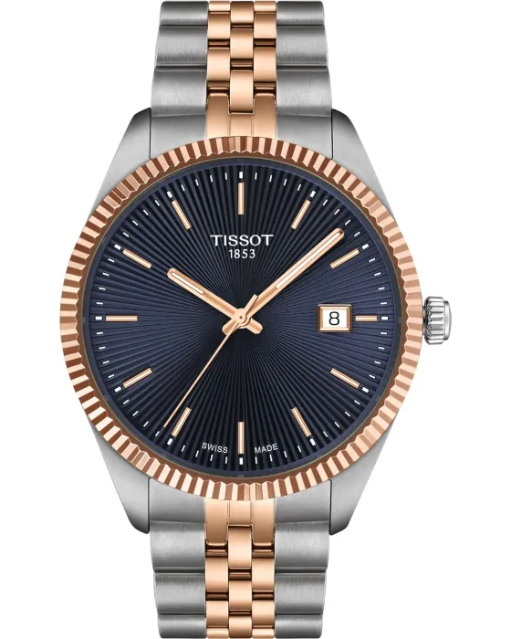 Male watch Tissot T-Classic Ballade T1564102204100, Black dial, Bracelet in Stainless Steel
