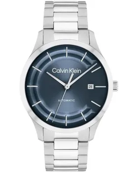 Ανδρικό ρολόι Calvin Klein Iconic 25300020, Μπλε καντράν, Μπρασελέ από Ανοξείδωτο ατσάλι