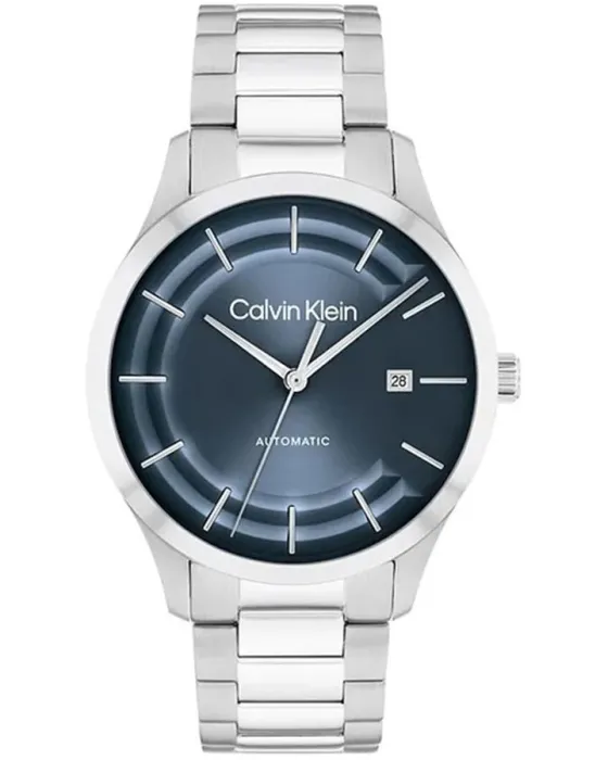 Ανδρικό ρολόι Calvin Klein Iconic 25300020, Μπλε καντράν, Μπρασελέ από Ανοξείδωτο ατσάλι