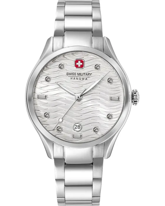 Women's watch Swiss Military Hanowa Manta SMWLH0005301, Silver dial, Bracelet in Stainless Steel