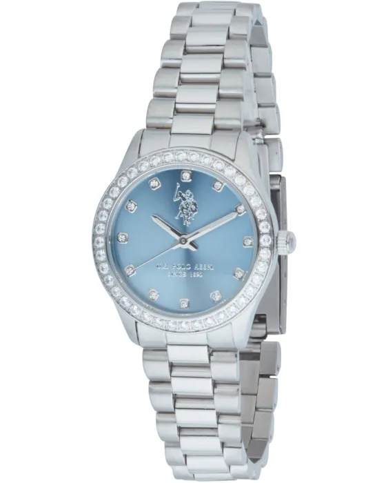 Γυναικείο ρολόι U.S. Polo Assn. Felicity USP8406LB, Μπλε καντράν, Μπρασελέ από Ανοξείδωτο ατσάλι