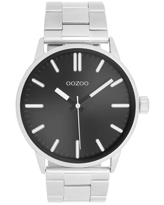 Men's watch Oozoo Timepieces C11514, Black dial, Bracelet in Stainless Steel