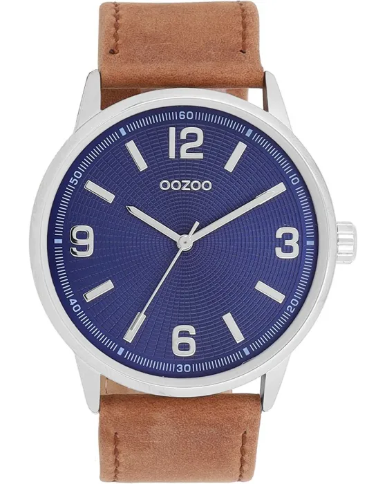 Male watch Oozoo Timepieces C11501, Blue dial, Strap in Leather
