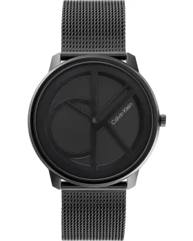 Ανδρικό / Γυναικείο ρολόι Calvin Klein Iconic 25200028, Μαύρο καντράν, Μπρασελέ από Ανοξείδωτο ατσάλι