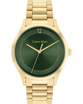 Female / Male watch Calvin Klein Iconic 25200229, Green dial, Bracelet in Stainless Steel