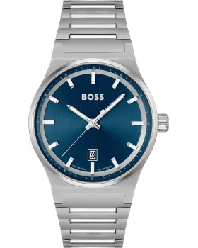Male watch Hugo Boss Candor 1514076, Blue dial, Bracelet in Stainless Steel