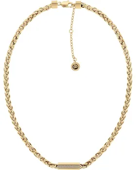 Κολιέ Tommy Hilfiger Snake Crystals 2780873, Ανοξείδωτο ατσάλι, Χρυσό