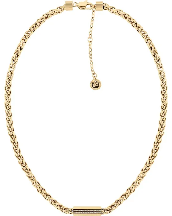 Κολιέ Tommy Hilfiger Snake Crystals 2780873, Ανοξείδωτο ατσάλι, Χρυσό