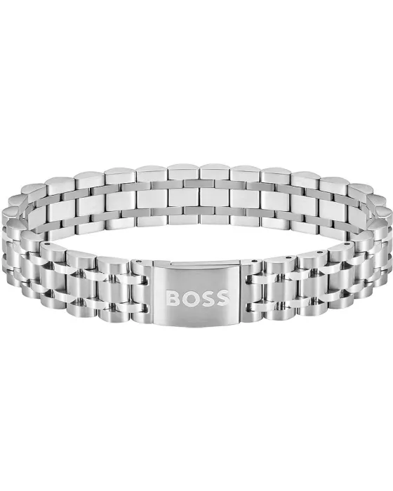 Bracelets Βραχιόλι Hugo Boss Owan 1580644, Stainless steel, Silver