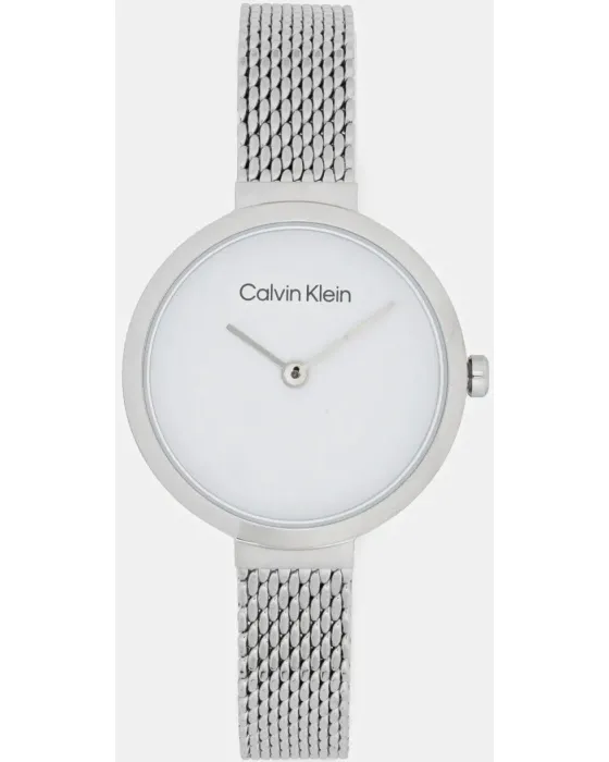 Γυναικείο ρολόι Calvin Klein Minimalistic T-Bar 25200082, Ασημί καντράν, Μπρασελέ από Ανοξείδωτο ατσάλι