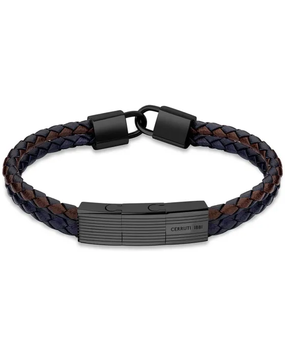 Bracelets Βραχιόλι Cerruti Seal CIAGB2210502, Stainless steel, Blue / Brown