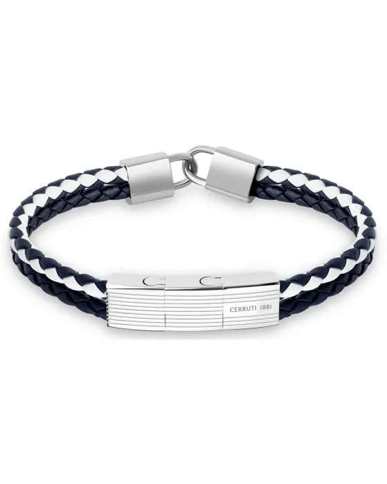Bracelets Βραχιόλι Cerruti Seal CIAGB2210503, Stainless steel, Blue / White