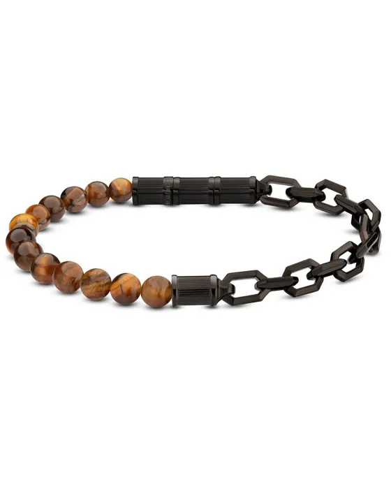 Bracelets Βραχιόλι Cerruti Toronto CIAGB2210804, Stainless steel, Black / Brown