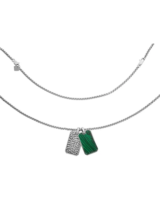 Necklace Κολιέ Cerruti Monogram CIAGN2216102, Stainless steel, Silver