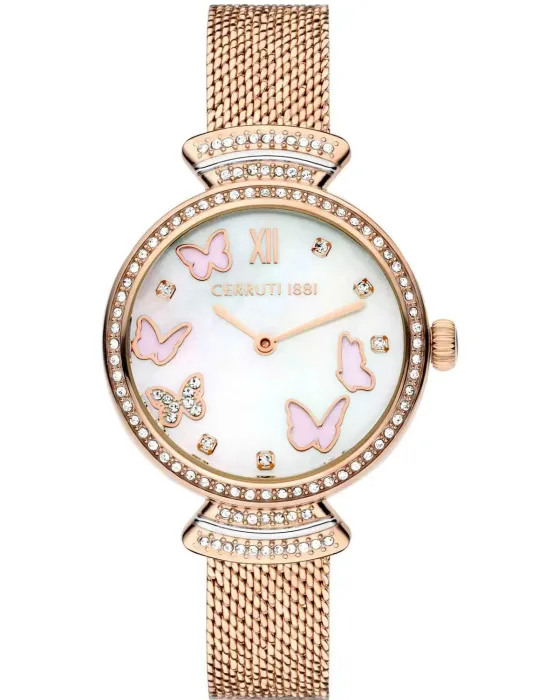 Women's watch Cerruti Cerrisi CIWLG0008703, Mother Of Pearl / White dial, Bracelet in Stainless Steel