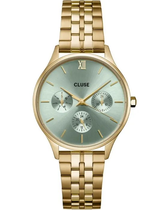 Female watch Cluse Minuit CW10709, Green dial, Bracelet in Stainless Steel