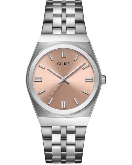 Female watch Cluse Retro 70's CW35101, Pink dial, Bracelet in Stainless Steel