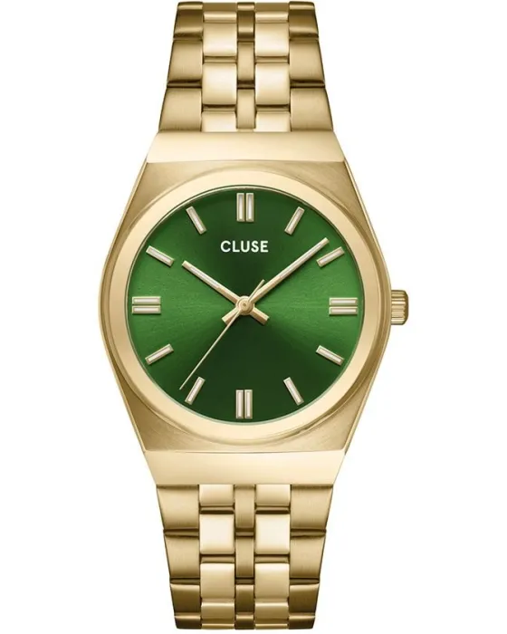 Female watch Cluse Retro 70's CW35105, Green dial, Bracelet in Stainless Steel