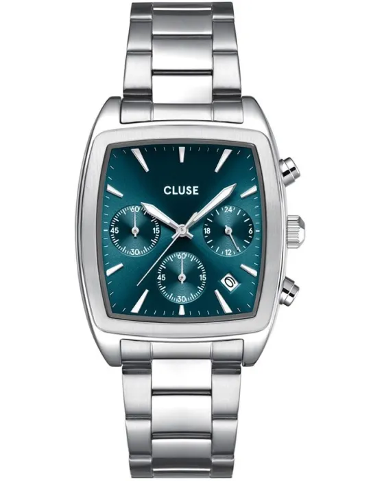 Male watch Cluse Quartaut Chronograph CW52001, Blue dial, Bracelet in Stainless Steel