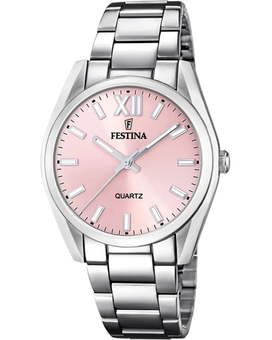 Women's watch Festina Alegria F20622 / 2, Pink dial, Bracelet in Stainless Steel