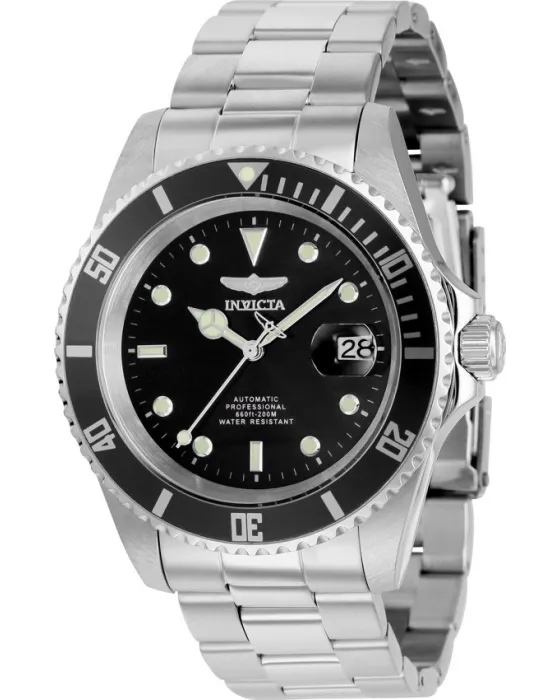 Ανδρικό ρολόι Invicta Pro Diver Automatic 8926OBXL, Μαύρο καντράν, Μπρασελέ από Ανοξείδωτο ατσάλι