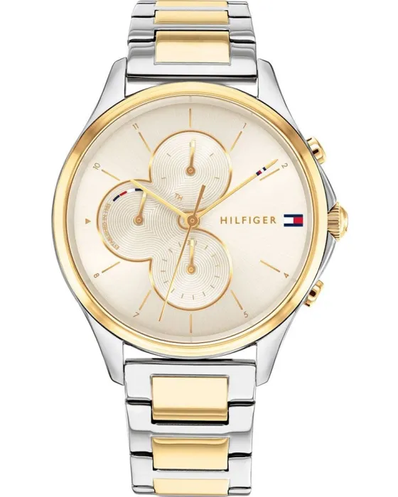 Γυναικείο ρολόι Tommy Hilfiger Skylar 1782264, Χρυσό καντράν, Μπρασελέ από Ανοξείδωτο ατσάλι