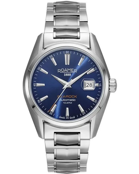 Male watch Roamer Searock Automatic II 210665-41-45-20, Blue dial, Bracelet in Stainless Steel