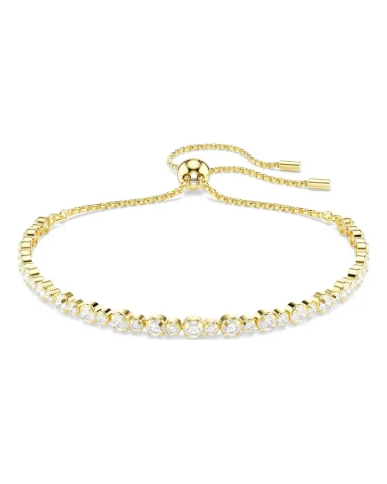 Swarovski Tennis Matrix Bracelet 5730709, Crystal / Metal Plated, Gold