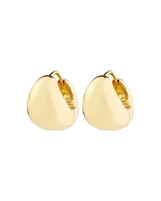 Earings Σκουλαρίκια Pilgrim Jua 692512083, Brass, Gold