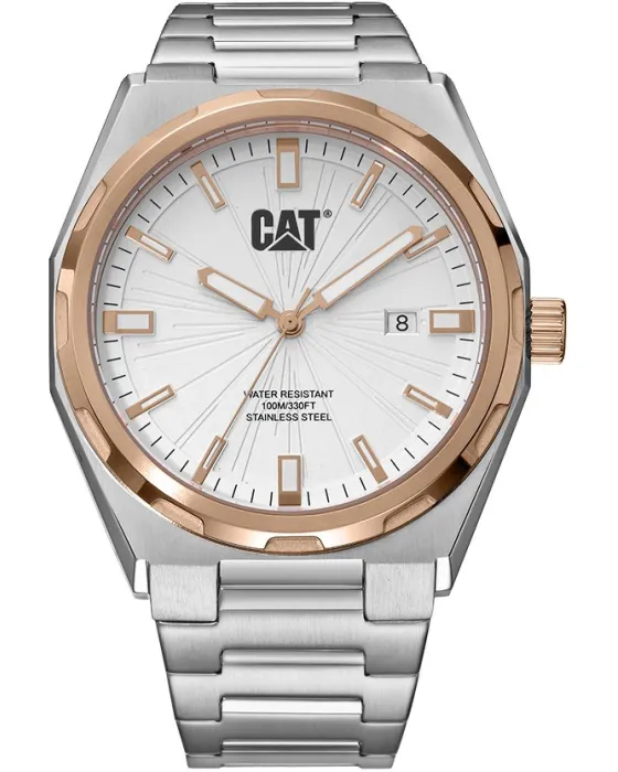 Men's watch Caterpillar California AL19111229, White dial, Bracelet in Stainless Steel