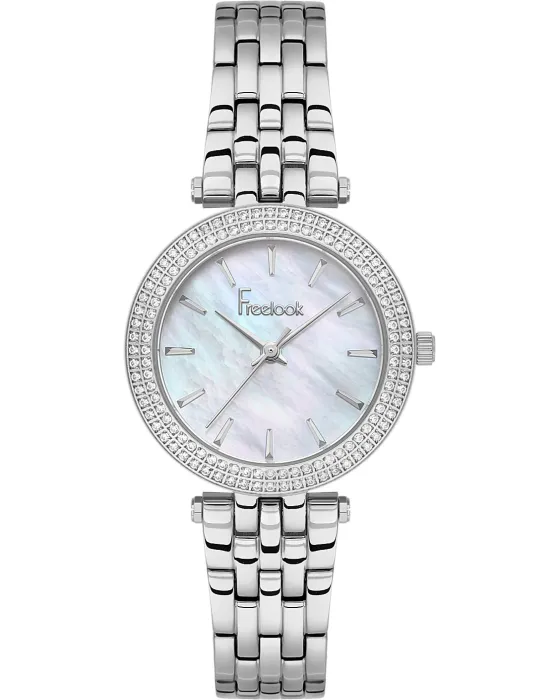 Female watch Freelook Lumiere FL.4.10016-1, Mother Of Pearl / White dial, Bracelet in Stainless Steel