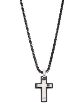 Σταυρός Selena Με Αλυσίδα SSD5584BBK