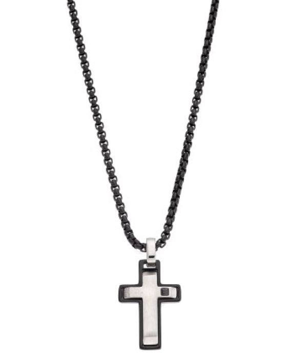 Σταυρός Selena Με Αλυσίδα SSD5584BBK