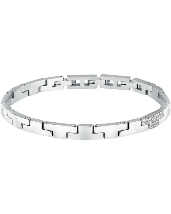 Βραχιόλι Trussardi T-Logo TJAXC17, Ανοξείδωτο ατσάλι, Ασημί