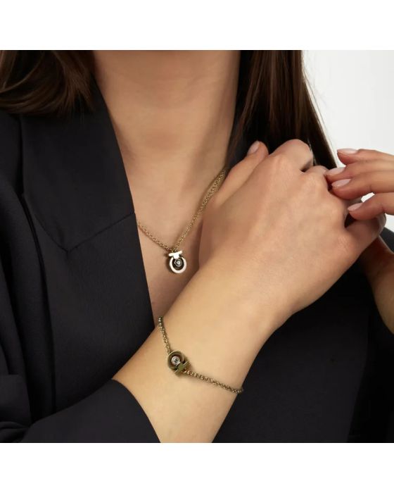 Σετ Κολιέ και Βραχιόλι Trussardi T-Logo TJAXC66 - 