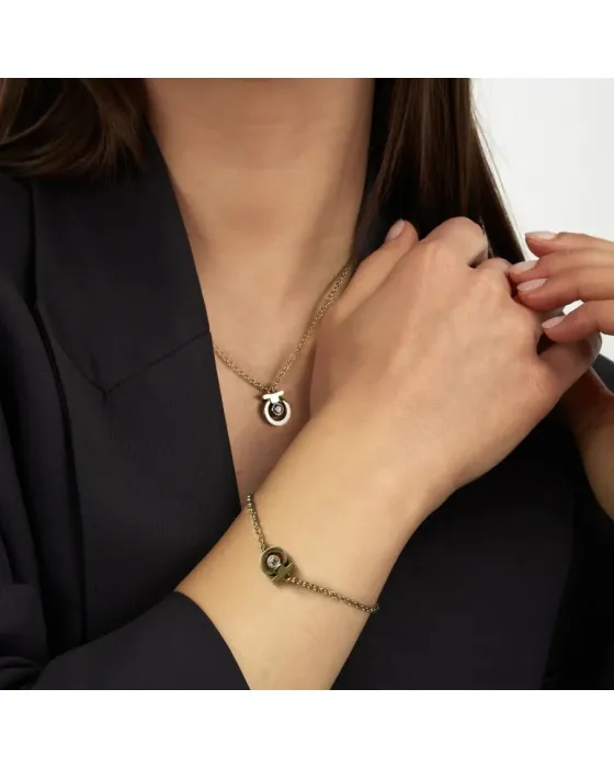 Σετ Κολιέ και Βραχιόλι Trussardi T-Logo TJAXC66 - 