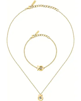Σετ Κολιέ και Βραχιόλι Trussardi T-Logo TJAXC66