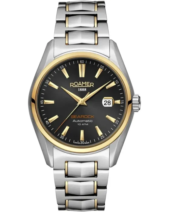 Men's watch Roamer Searock Automatic 210665-47-55-20, Brown dial, Bracelet in Stainless Steel