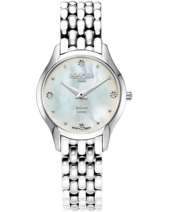 Female watch Roamer Soleure 547857-41-25-50, Mother Of Pearl dial, Bracelet in Stainless Steel