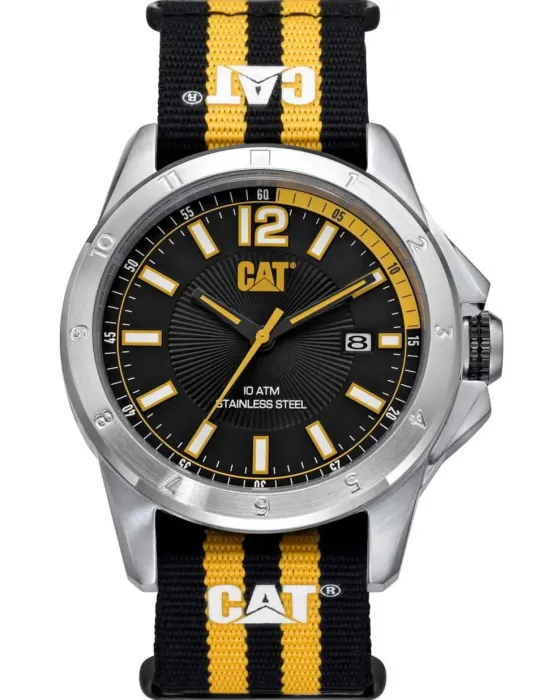 Ανδρικό ρολόι Caterpillar Big Twist 24 YW16164137, Μαύρο καντράν, Λουρί από Υφασμάτινο
