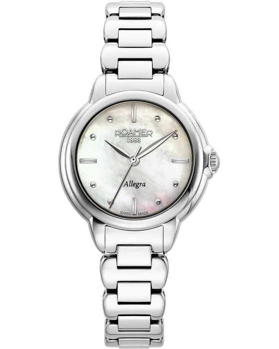 Γυναικείο ρολόι Roamer Allegra 977847-41-20-20, Φίλντισι καντράν, Μπρασελέ από Ανοξείδωτο ατσάλι