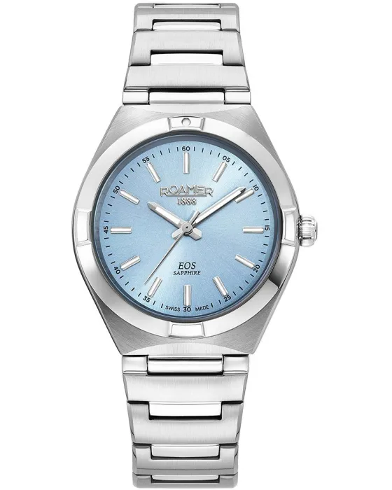 Women's watch Roamer Eos Classic 982847-41-05-20, Light blue dial, Bracelet in Stainless Steel