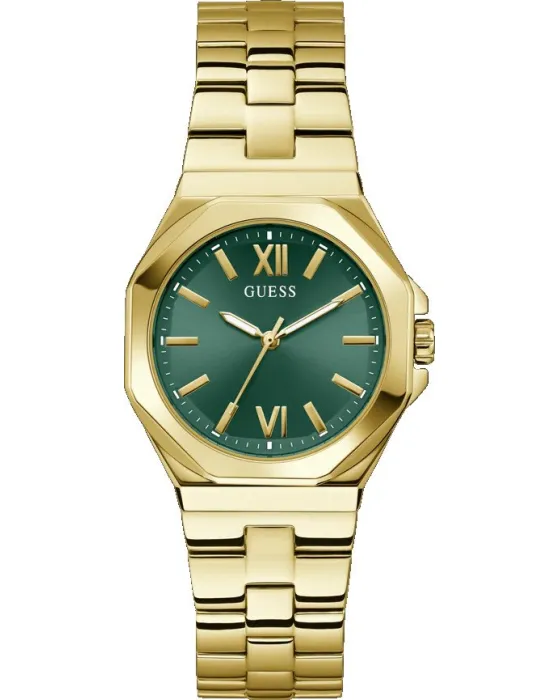 Female watch Guess Empress GW0873L2, Green dial, Bracelet in Stainless Steel