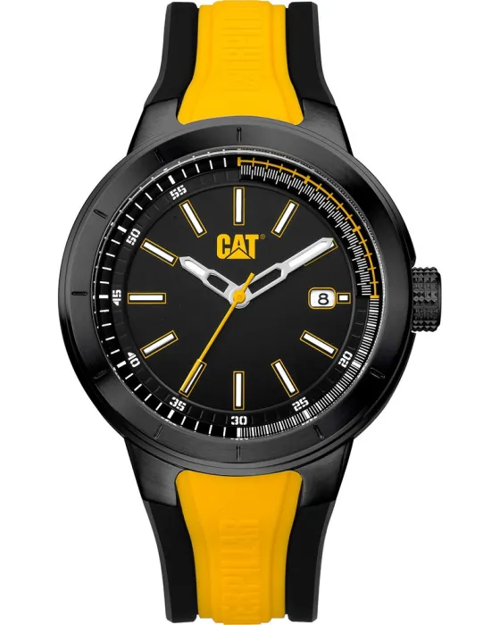 Ανδρικό ρολόι Caterpillar T8 NA14127127, Μαύρο καντράν, Λουρί από Καουτσούκ