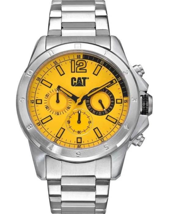Male watch Caterpillar Big Twist 24 Chronograph YW14311731, Yellow dial, Bracelet in Stainless Steel